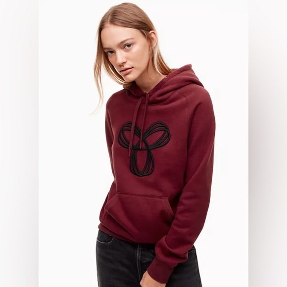 TNA burgundy hoodie size large - Picture 1 of 4